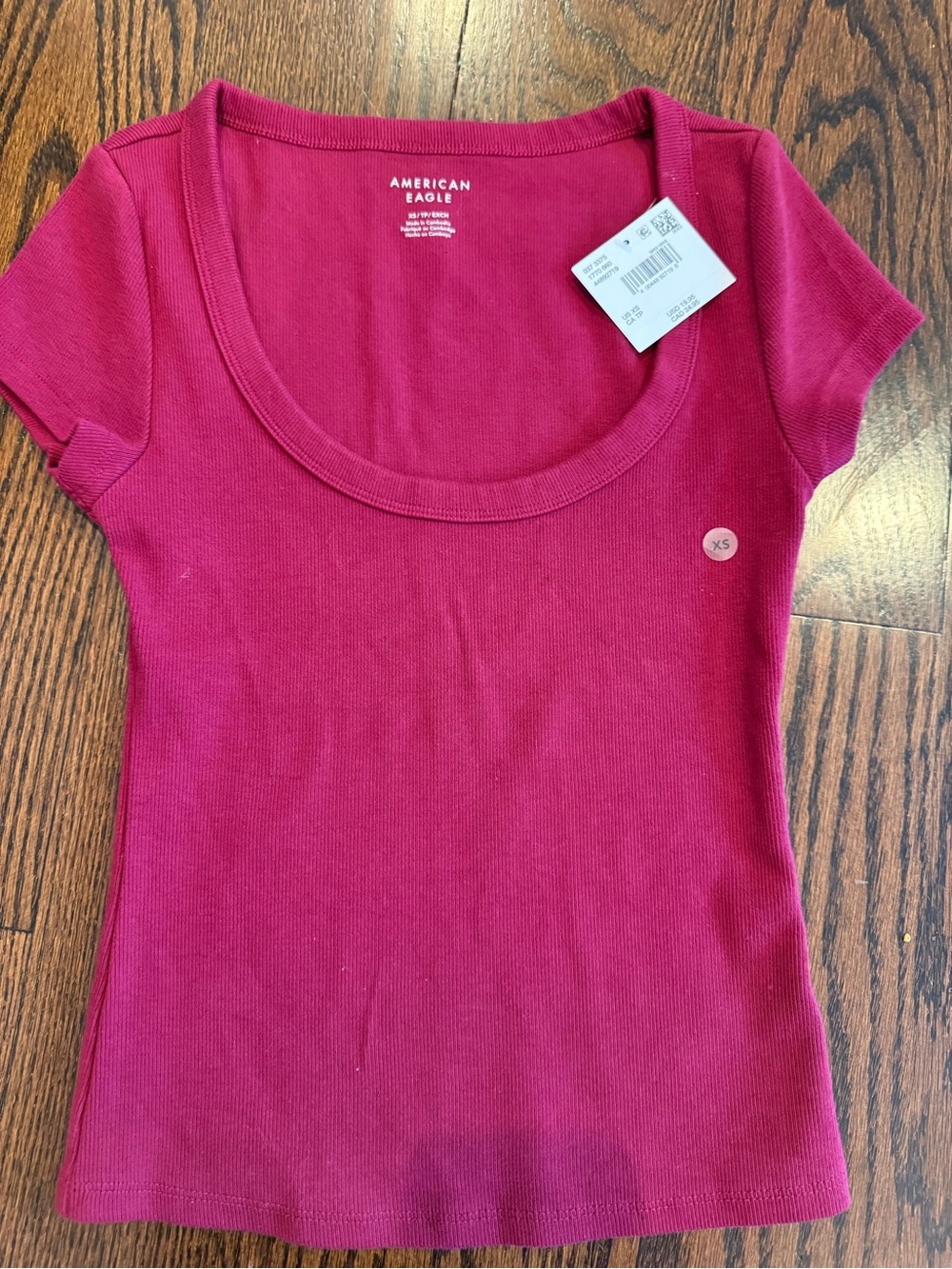 American Eagle Ribbed Scoop Neck Top - Women's XS, New With Tags